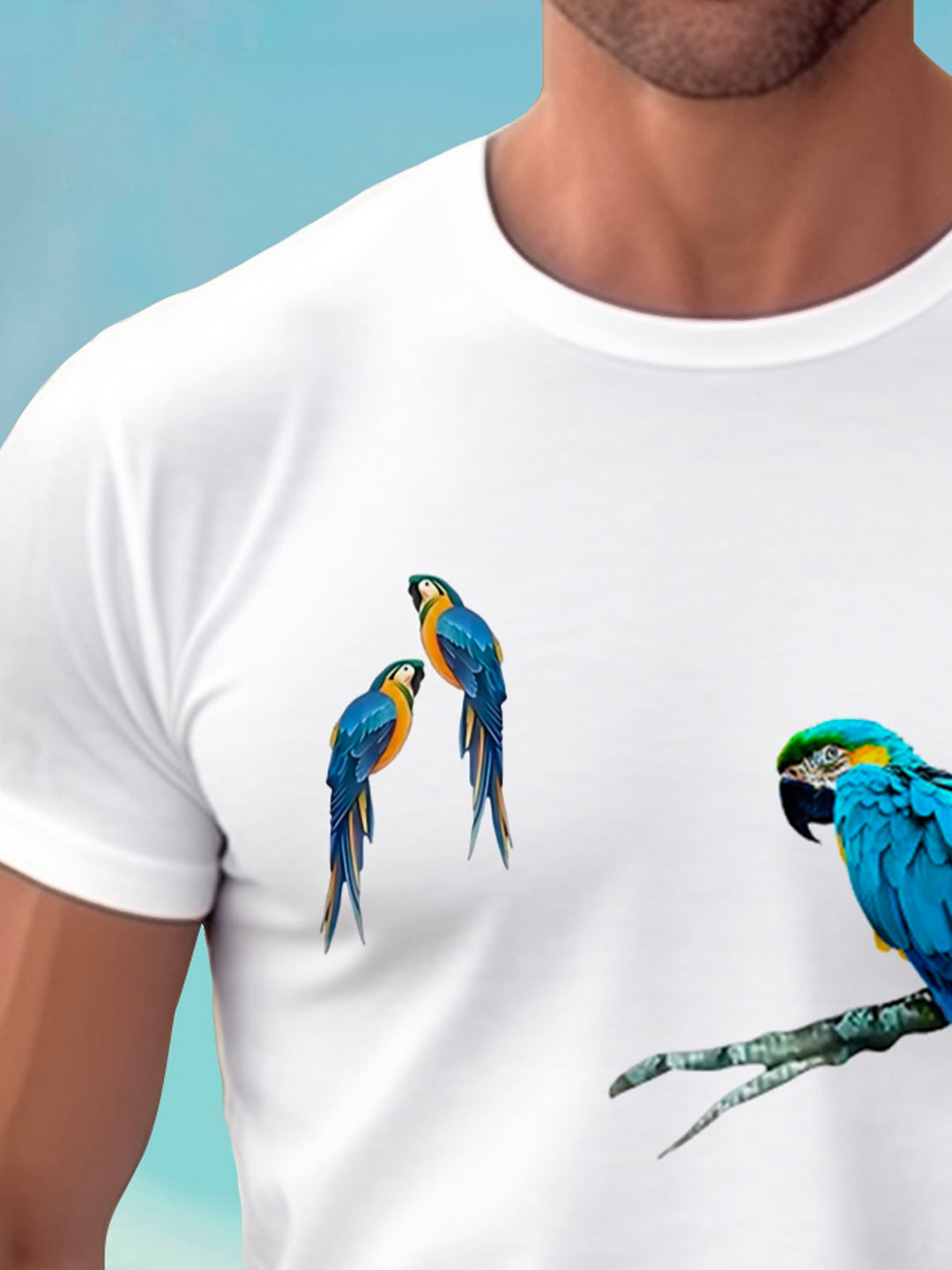 Alohadaddy® Hawaiian Parrot Print Men&