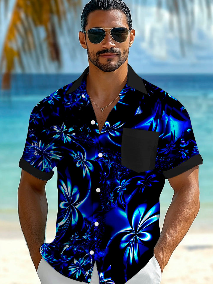 Alohadaddy Hawaiian Floral 3D Print Men&