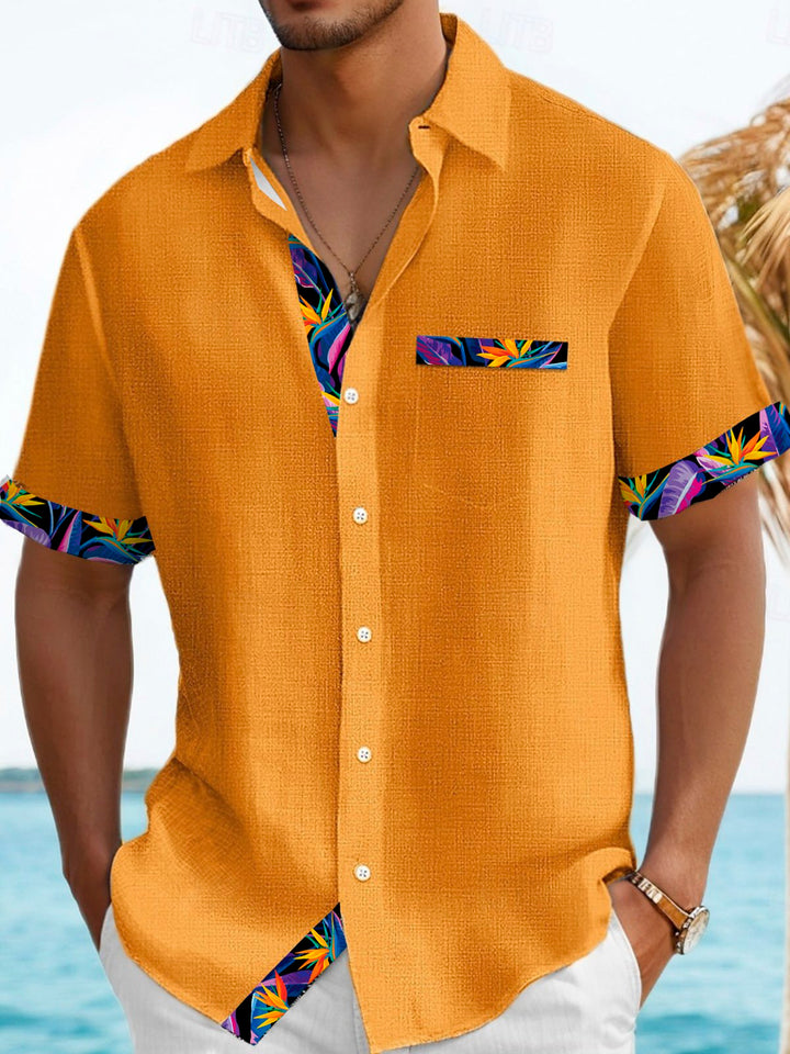 Alohadaddy® Vintage Hawaiian Floral Print Men&