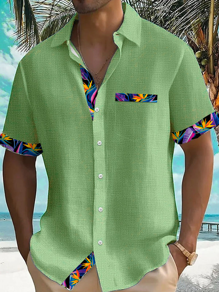 Alohadaddy® Vintage Hawaiian Floral Print Men&