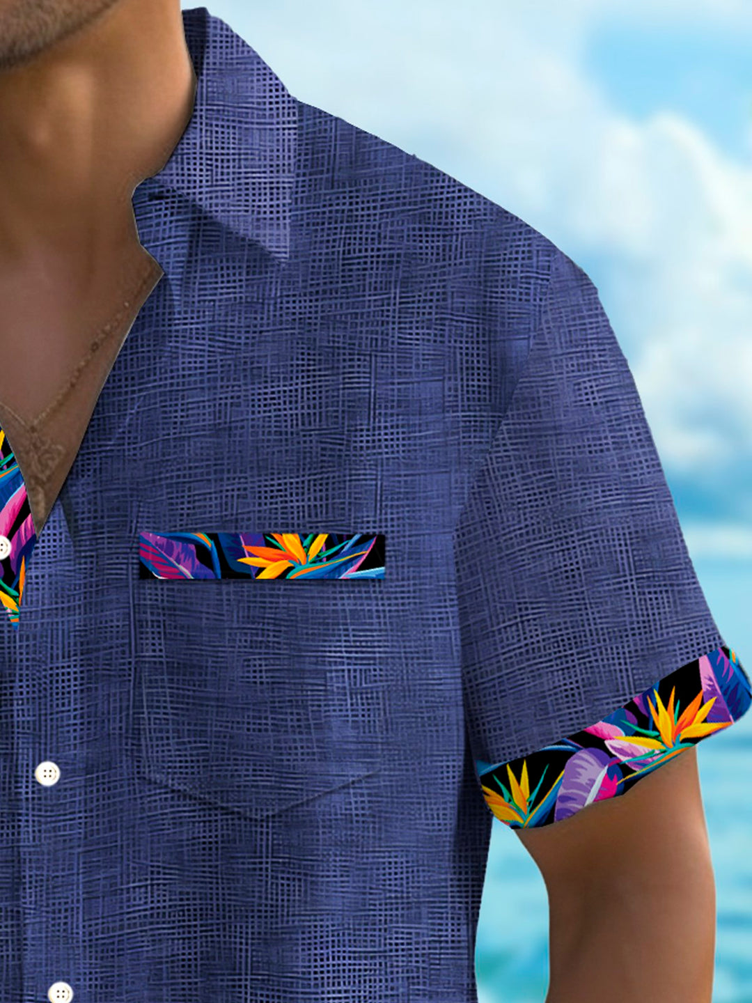 Alohadaddy® Vintage Hawaiian Floral Print Men&