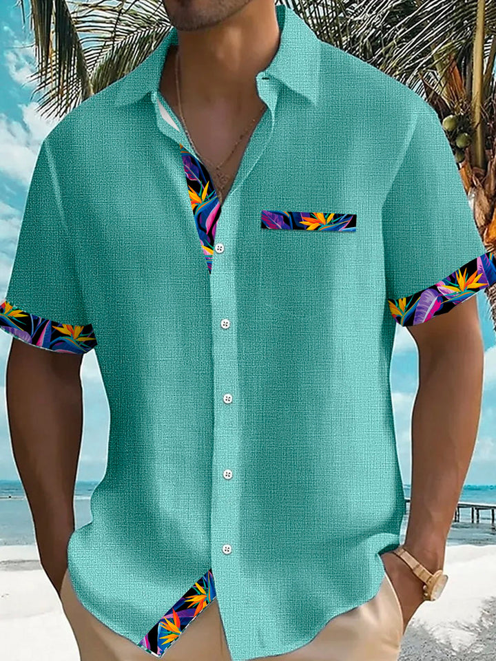 Alohadaddy® Vintage Hawaiian Floral Print Men&