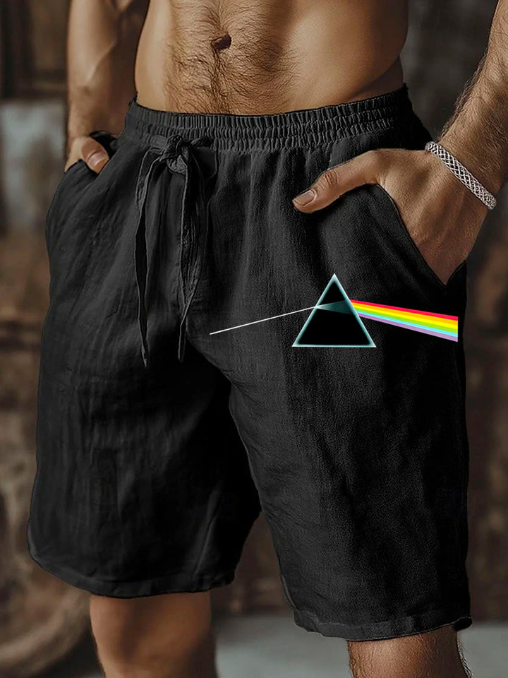Alohadaddy® Retro Rock Music Rainbow Print Men&
