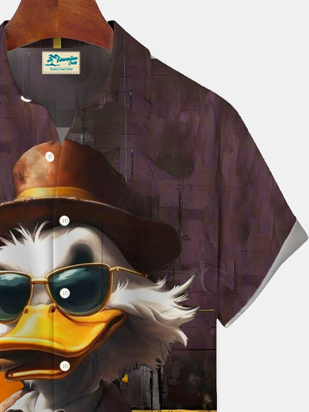 Alohadaddy® Retro Cartoon Duck Smoking Cigar Printed Men&