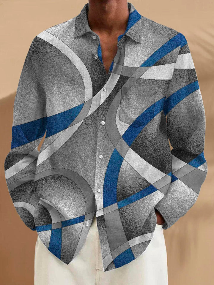 Alohadaddy Retro Geometric 3D Digital Print Men&