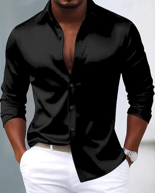 Alohadaddy® Basic Satin Satin Silk Printed Men&