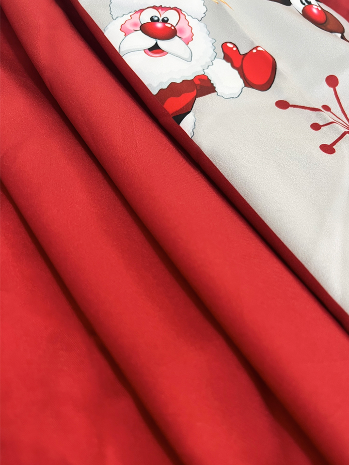 Camisa de rayas con costuras navideñas creativas para hombre con bolsillos