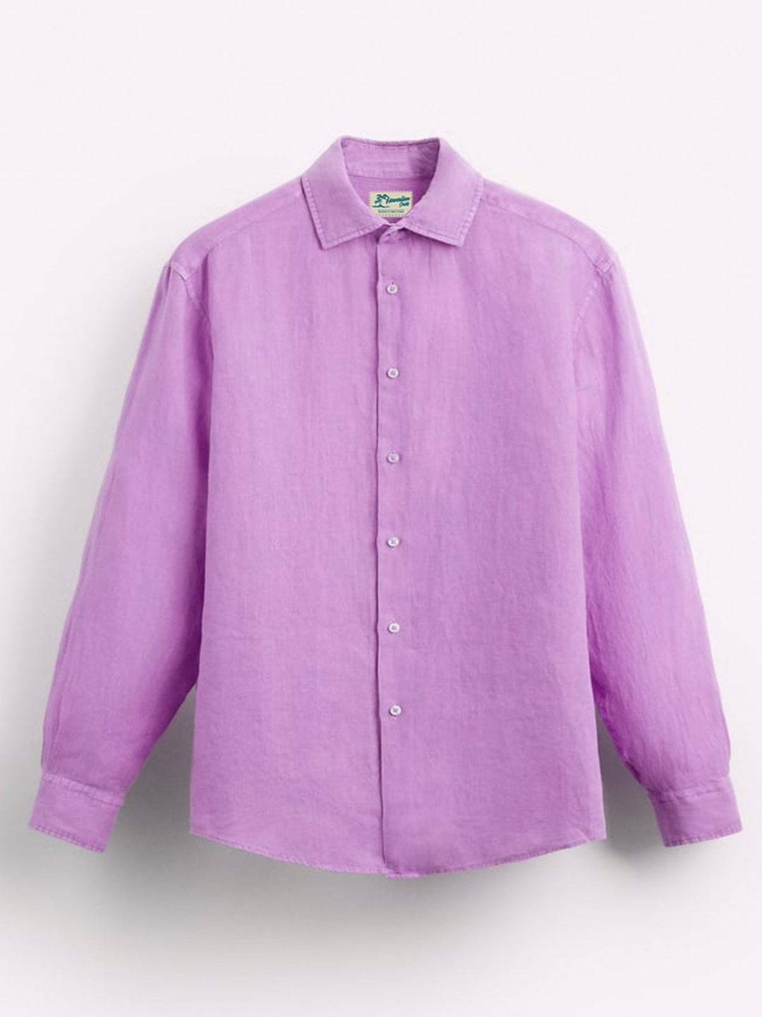 Alohadaddy Beach Vacation Purple Long Sleeve Shirts Textured Breathable Comfortable Aloha Button Camp Shirts