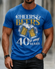 Alohadaddy Casual Crew neck Oktoberfest Print T-shirt