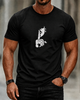 Alohadaddy Casual Crew neck Portrait Print T-shirt