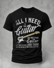 Alohadaddy Casual Crew neck Music Electric guitar Printt T-shirt