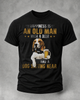 Alohadaddy Casual Retro Beer Print Crew neck T-shirt