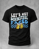 Alohadaddy Casual Retro Beer Print Crew neck T-shirt