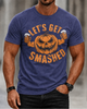 Alohadaddy Casual Retro Pumpkin Easter Crew neck T-shirt