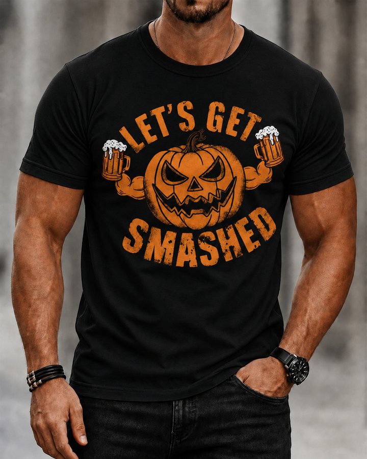 Alohadaddy Casual Retro Pumpkin Easter Crew neck T-shirt