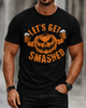 Alohadaddy Casual Retro Pumpkin Easter Crew neck T-shirt