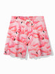 Alohadaddy Hawaiian Flamingo Print Men's Drawstring Shorts Board Shorts