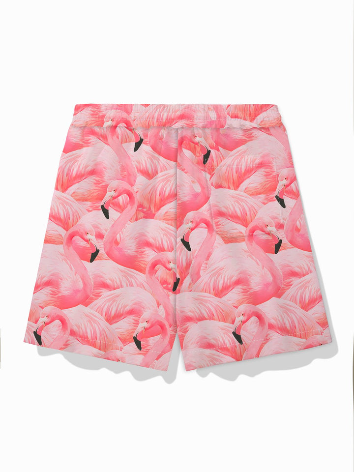Alohadaddy Hawaiian Flamingo Print Men&