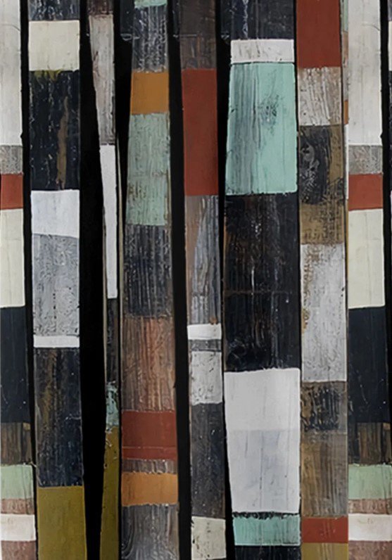 Black Geometric Cotton-Blend Printed Basic Shirts &amp; Tops