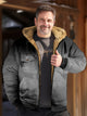Chaqueta de algodón de manga larga con cremallera y capucha con degradado de terciopelo Alohadaddy Plus