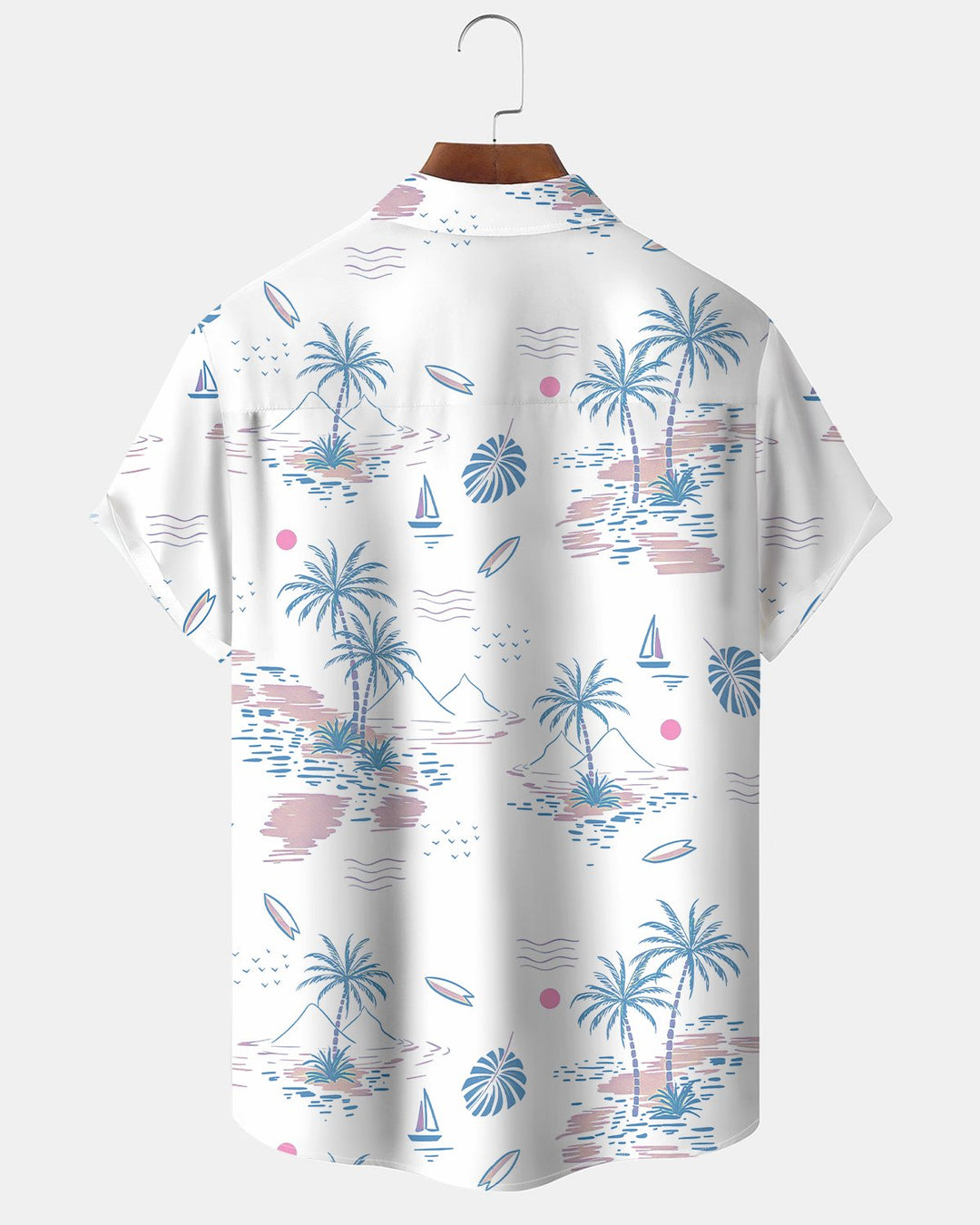 Alohadaddy® Beach Vacation Tropical Coconut Tree Casual Men&