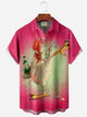 Alohadaddy Vintage Gradient Kung fu Rooster Men's Button Pocket Shirt