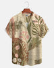 Alohadaddy® Casual Retro Print Floral Print Men's Short-Sleeve Shirt
