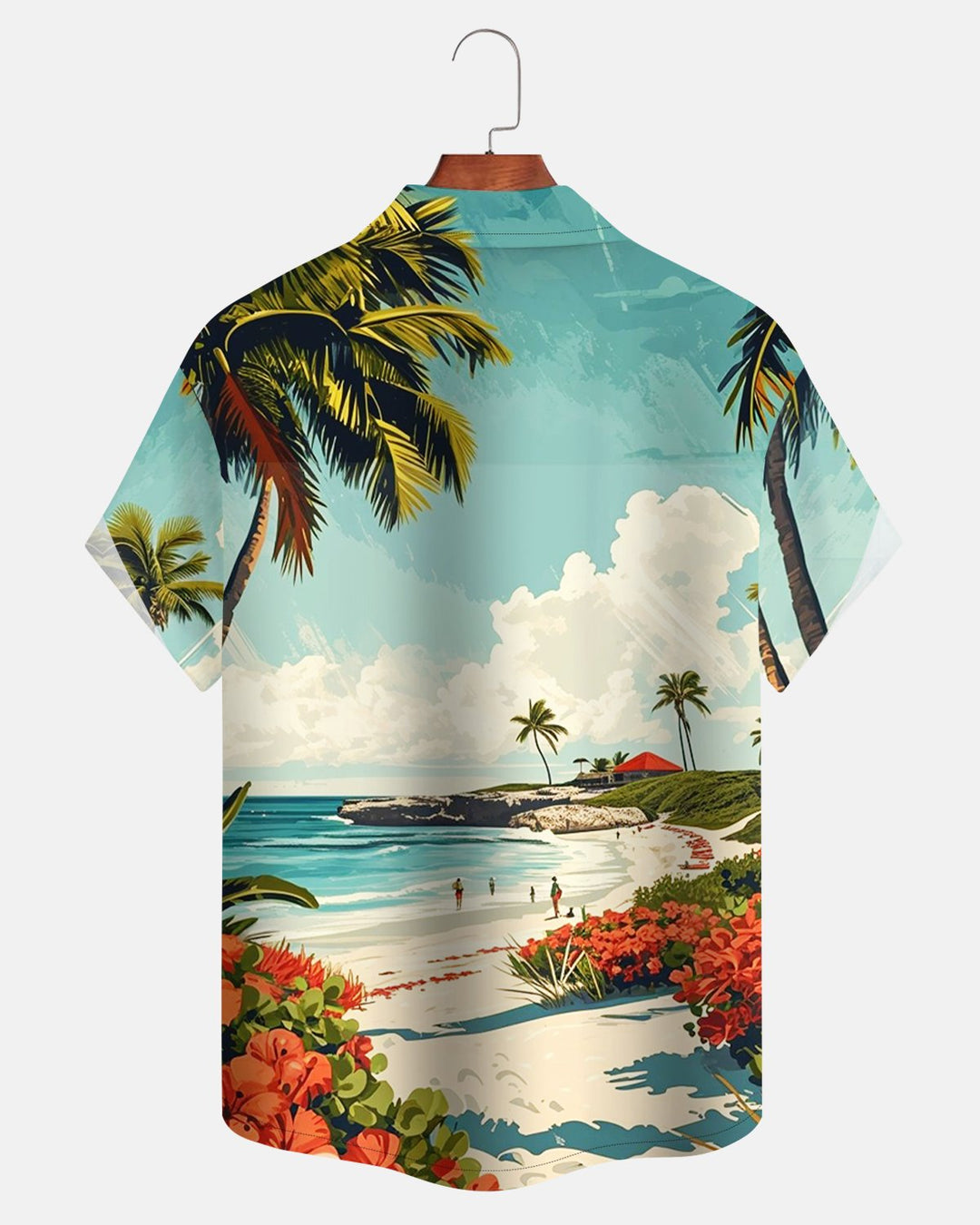 Alohadaddy® Retro Hawaiian Beach Coconut Tree Men&