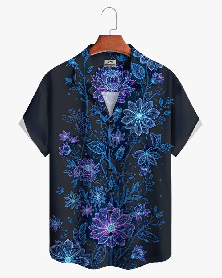 Alohadaddy® Casual Style Floral Print Men&