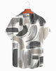 Alohadaddy® Casual Abstract Hand-Painted Pattern Men's Short-Sleeved Shirt
