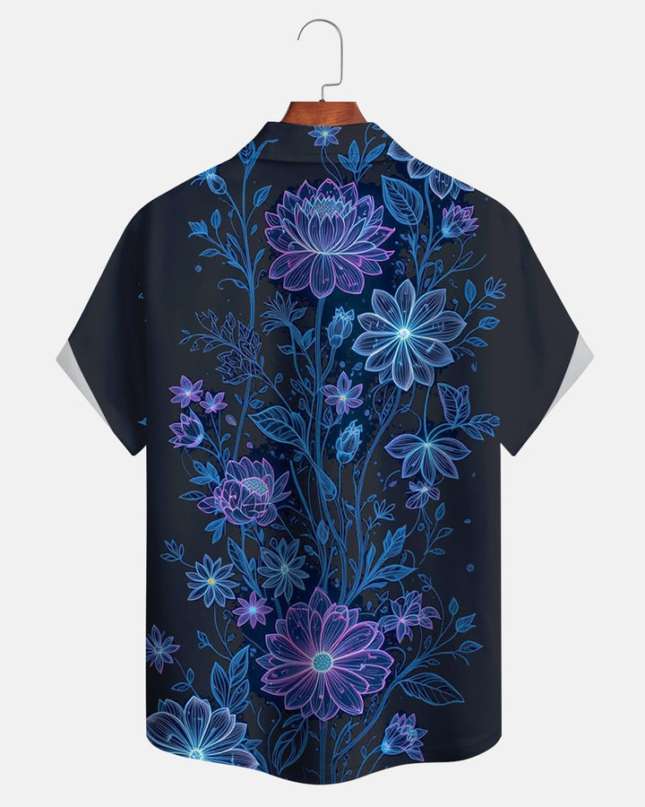 Alohadaddy® Casual Style Floral Print Men&