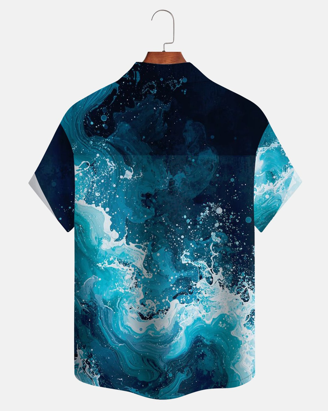 Alohadaddy® Casual Blue Wave Pattern Men&