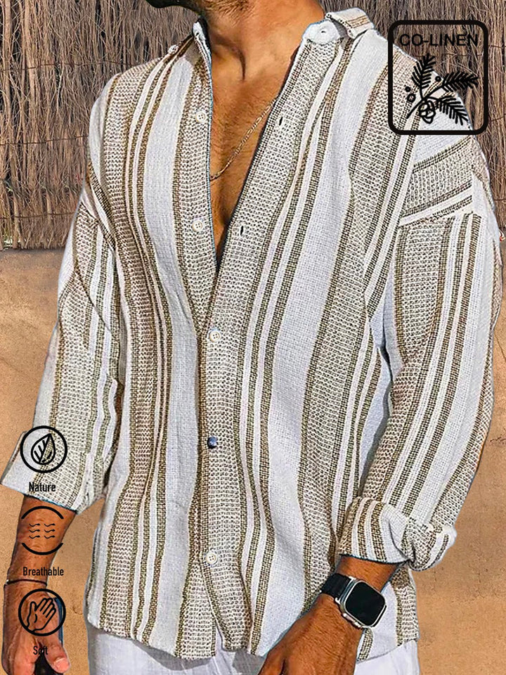 Alohadaddy Casual Striped Print Men&