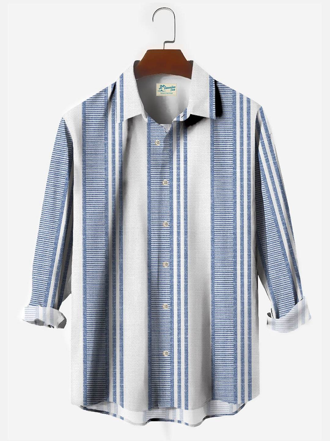 Alohadaddy Casual Striped Print Men&