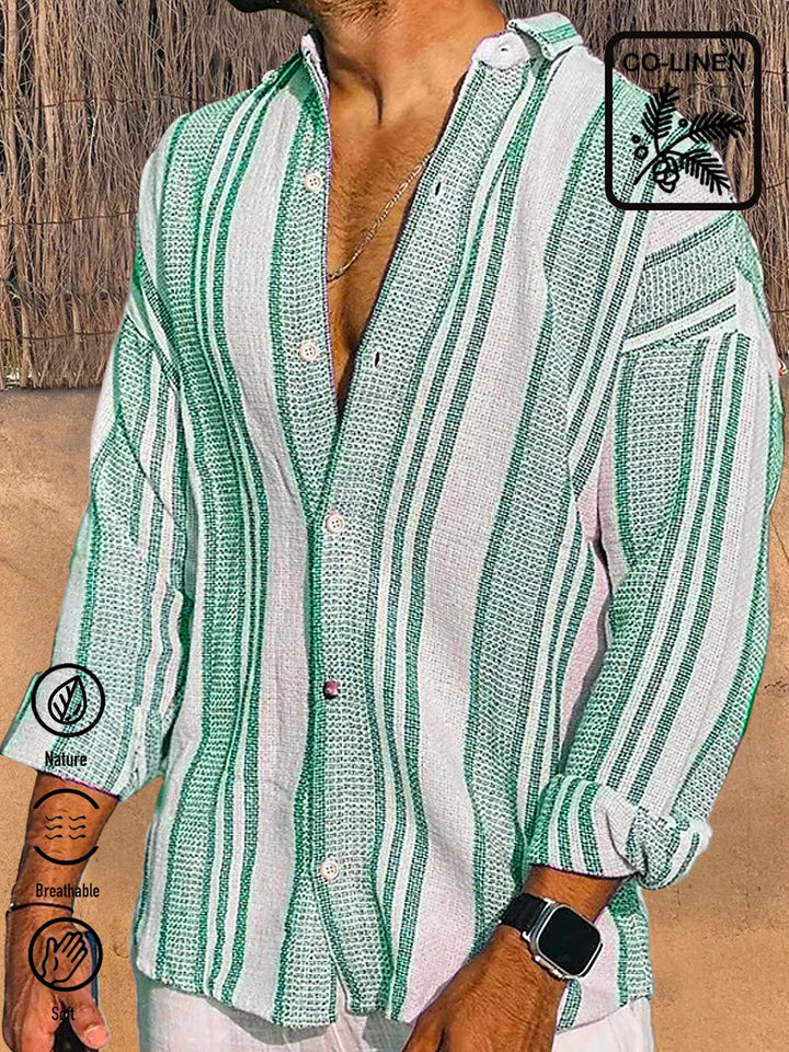 Alohadaddy Casual Striped Print Men&