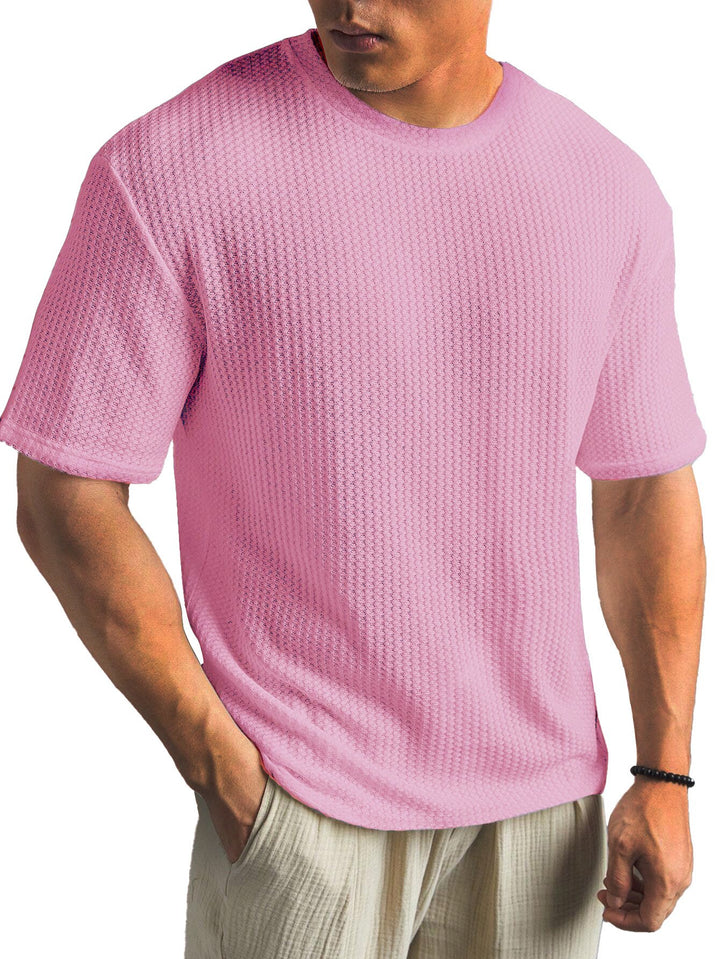 Alohadaddy® Casual Texture Basic All-match Large Size Long Hawaiian Men&