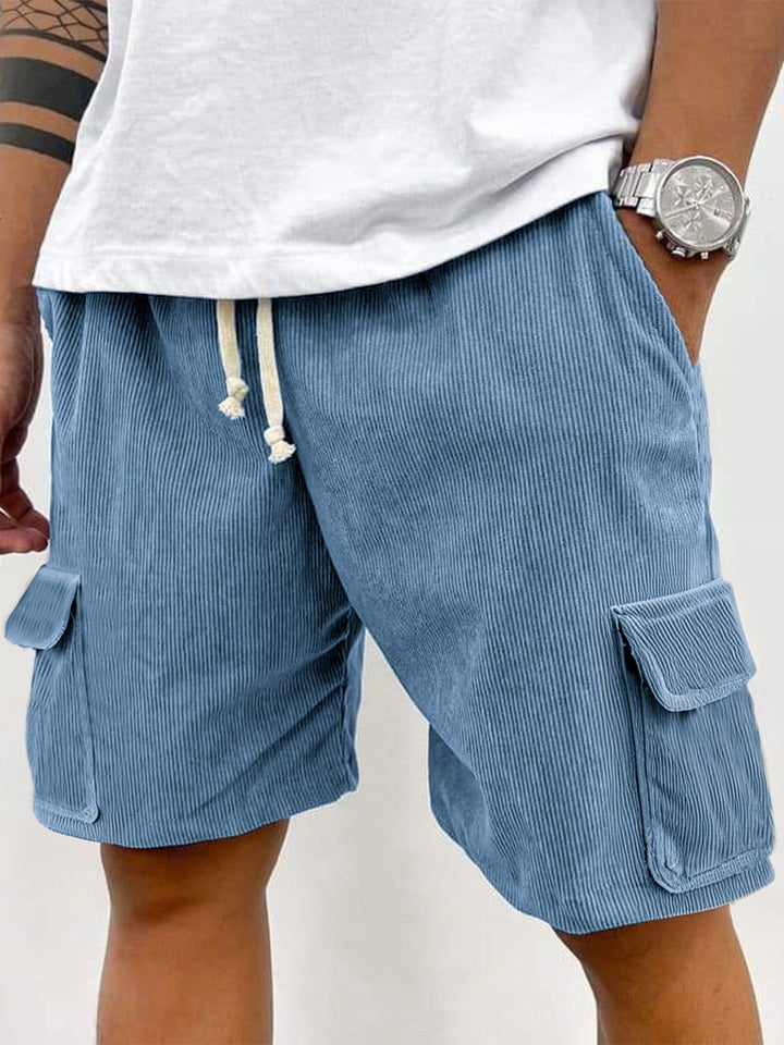 Alohadaddy® Casual Basics Cargo Pockets Pitted Textured Fabric Men&
