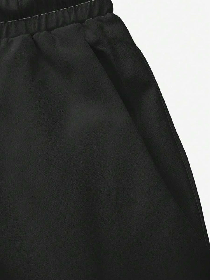 Alohadaddy® Fashion Loose Drawstring Beach Sports Shorts Black and White Gradient Big &amp; Tall