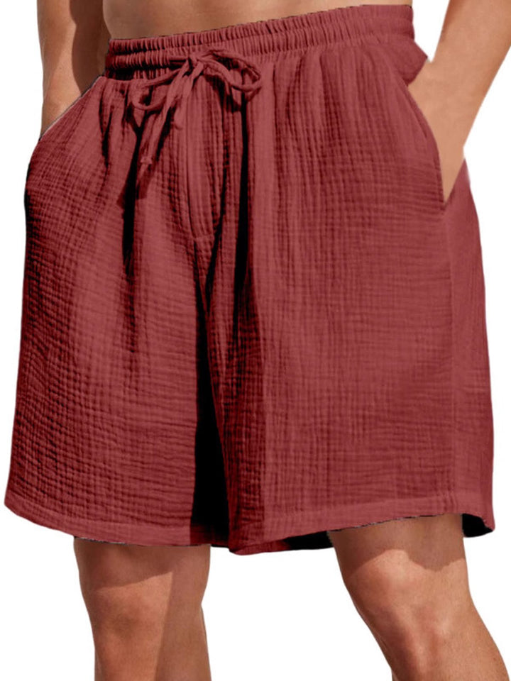 Alohadaddy® Casual Basics Drawstring Versatile Moisture Wicking Textured Fabric Men&