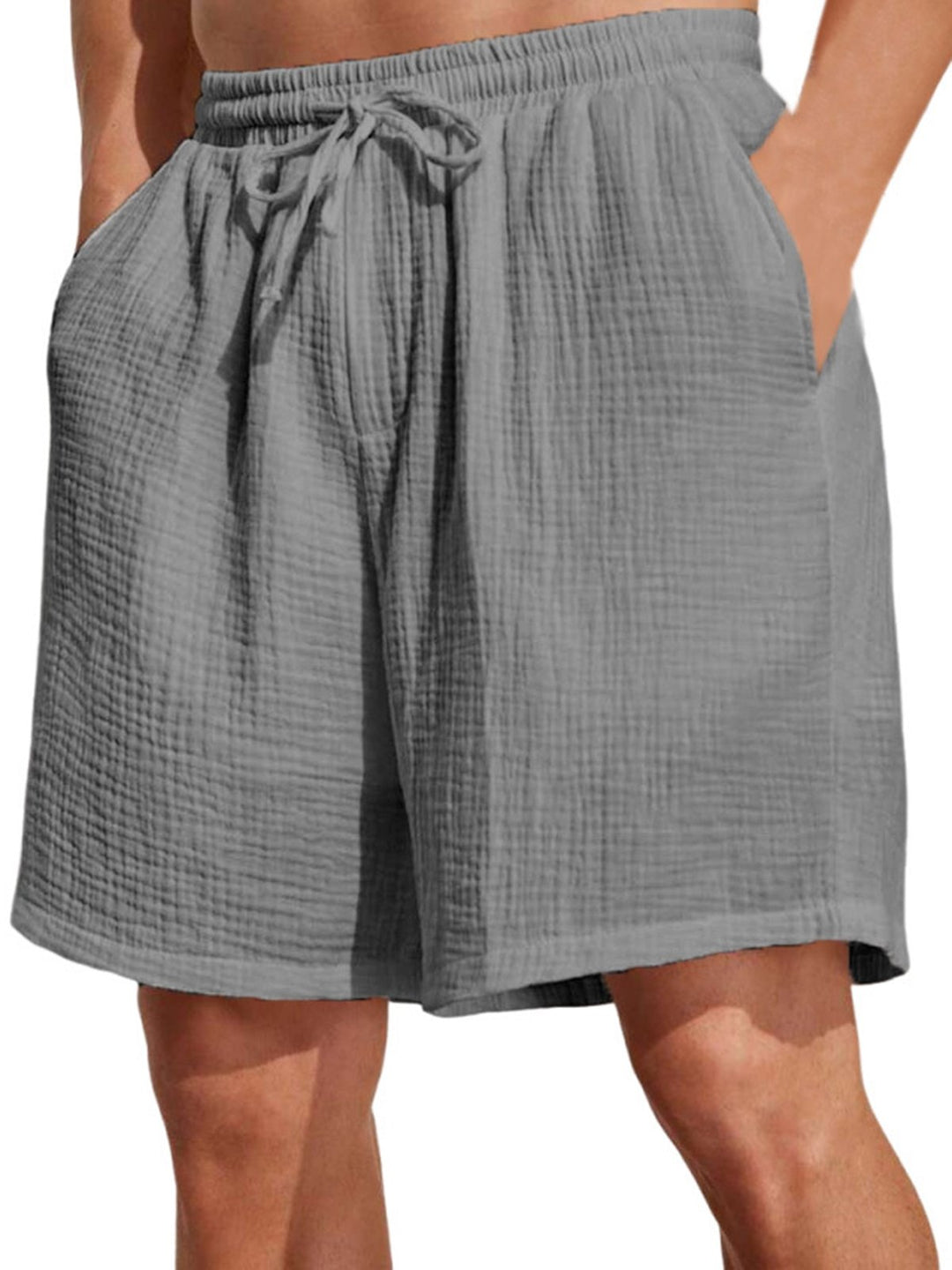 Alohadaddy® Casual Basics Drawstring Versatile Moisture Wicking Textured Fabric Men&