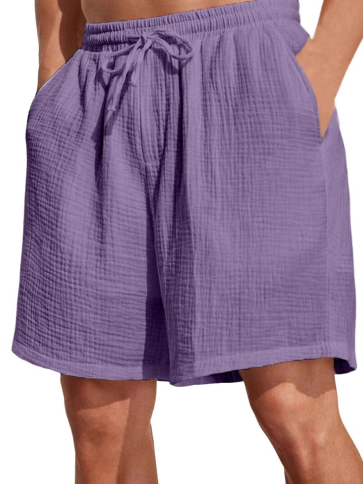 Alohadaddy® Casual Basics Drawstring Versatile Moisture Wicking Textured Fabric Men&