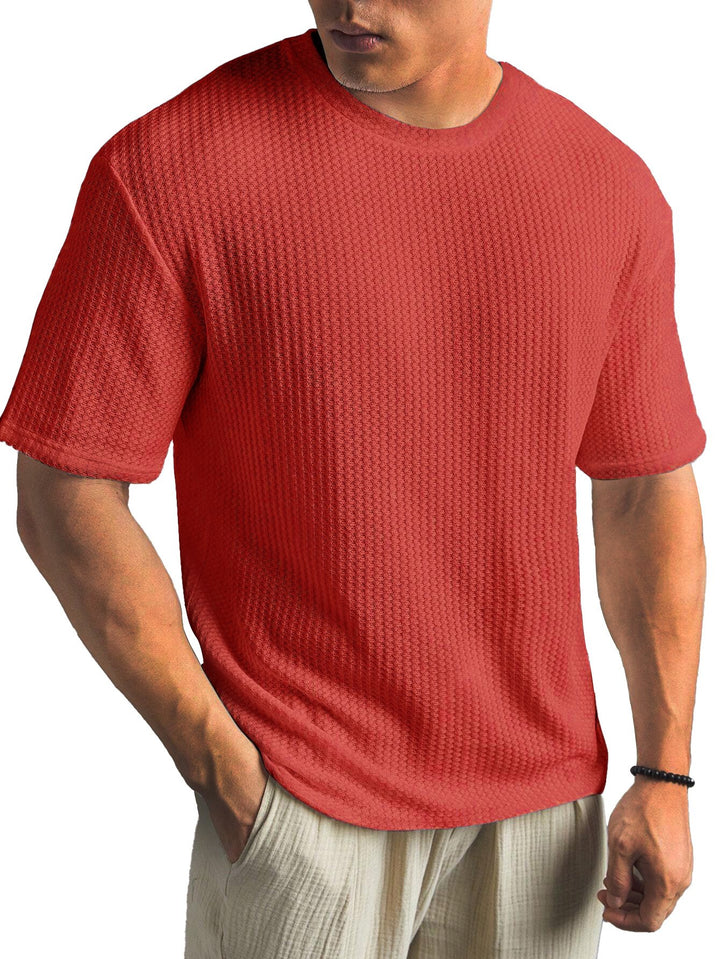 Alohadaddy® Casual Texture Basic All-match Large Size Long Hawaiian Men&