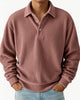 Alohadaddy® Men's Retro Casual Corduroy Striped Casual Long Sleeve Polo Shirt