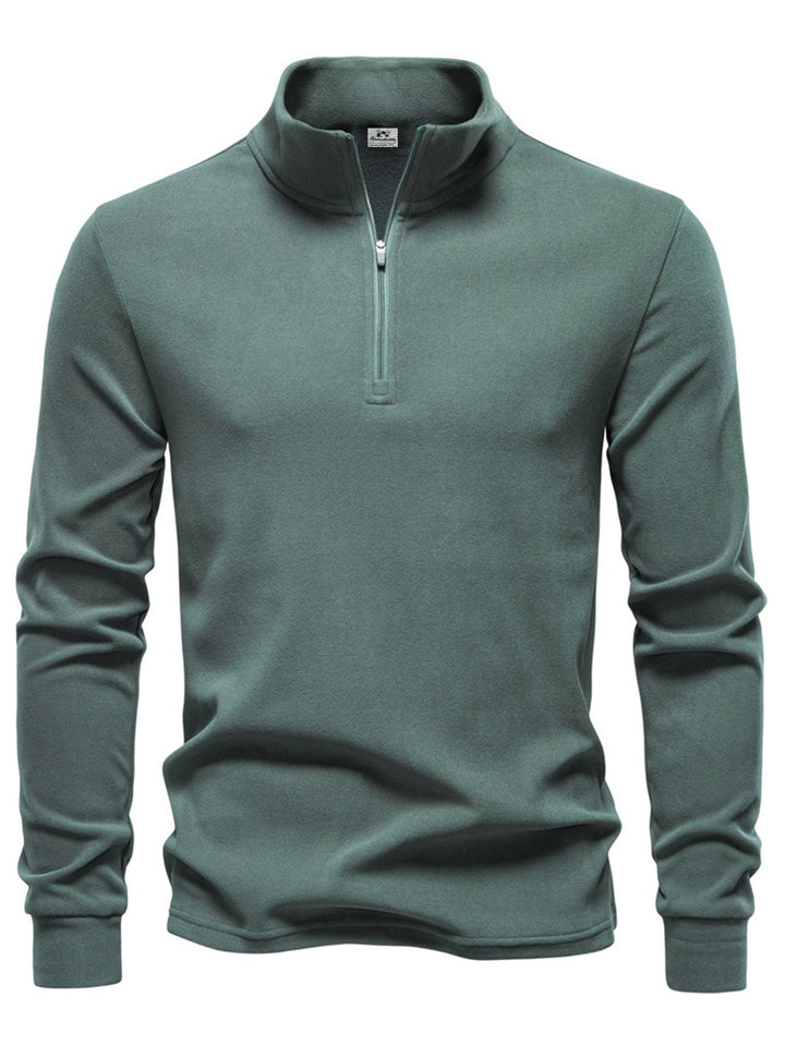 Alohadaddy® Autumn/Winter Stand Collar Long Sleeve German Fleece Warm Bottoming Shirt European Men&