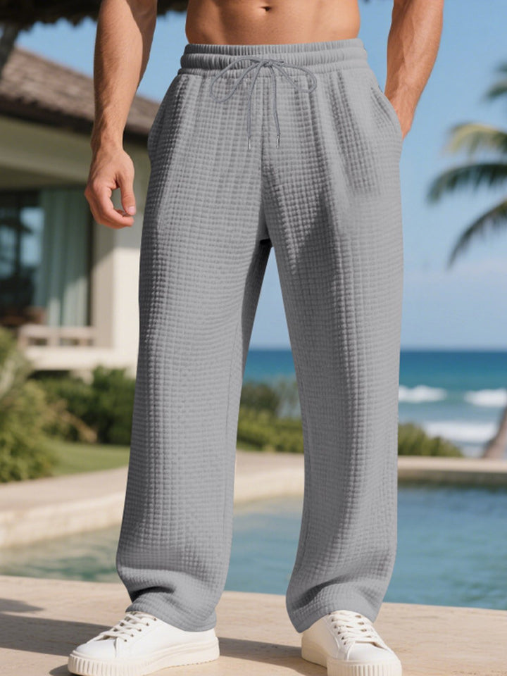 Alohadaddy® American Heavy Jacquard Small Check Loose Simple Commuter Men&