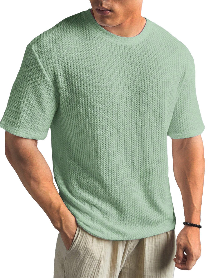 Alohadaddy® Casual Texture Basic All-match Large Size Long Hawaiian Men&