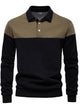 Alohadaddy® Business Long Sleeve Polo Collar Sweatshirt Men's European Size High Quality Casual Men's Sweatshirt Polo