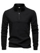 Alohadaddy® Autumn/Winter Stand Collar Long Sleeve German Fleece Warm Bottoming Shirt European Men's POLO