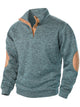 Alohadaddy® Men's Stand Collar Sweatshirt Jacket Men's Knitted Joint Stitching Casual Jacquard POLO Sweatshirt