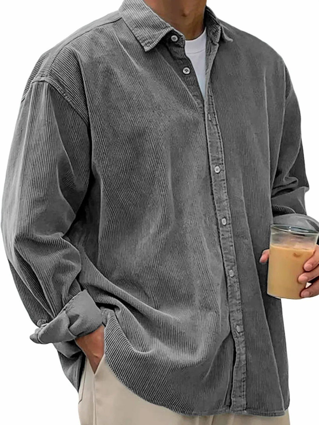 Alohadaddy® Basic Solid Color Cotton Linen Print Men&